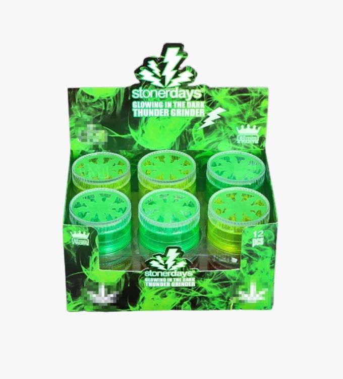 4 Layer Plastic Grinder (Glow in the dark) 60mm